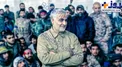 حاج قاسم سلیمانی در جمع مدافعان حرم +عکس