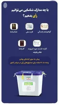 با چه مدارک شناسایی می‌توانیم رأی دهیم؟