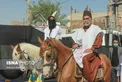 استقبال از رئیس جمهور با اسب در زابل + عکس