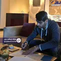 عکس/ لحظه امضای قرارداد طارمی با الغرافه
