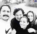 سلفی جالب خانواده قاسم خانی با بازیگر مشهور در شمال+عکس