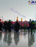 عکس/ باراش شدید باران در بین‌الحرمین