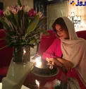 پريناز ايزديار و كيك تولد ٣١سالگى اش+عکس