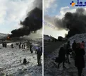 مسافران سرگردان حادثه برخورد 2 قطار در هفت خوان سمنان+ عکس