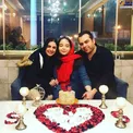 شهرام قائدی و همسر و دخترش در تولد دخترش+عکس