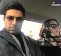 سلفی داخل ماشین زن و شوهر بازیگر