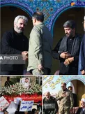 حضور سردار وحید حقانیان در مراسم تشییع شهید حججی/عکس