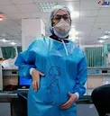 خانم دکتر باردار؛شیرزن صف مقدم مبارزه با کرونا+عکس