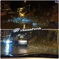 ریزش دیوار روی خودروها در اثر زلزله کرمانشاه+عکس