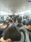 شلوغی عجیب متروی تهران در روزهای کرونایی/عکس