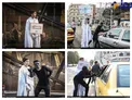 استقرار اکیپی برای تبلیغ «کمک نکردن به متکدیان» در تهران+عکس