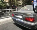 گچ گرفتن پلاک خودرو برای ورود به طرح ترافیک+عکس