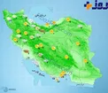 هوا گرم تر می شود + نقشه آب و هوا