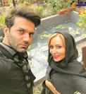سلفی خانم بازیگر پرحاشیه با فوتبالیست مشهور