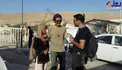 زوج جوان ژاپنی که برای امدادرسانی به زلزله زدگان آمده‌اند +عکس