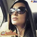 سلفی جالب خانم بازیگر در خودروی شخصی اش