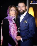 تیپ رسمی محسن افشانی و همسرش در روز ولنتاین+عکس