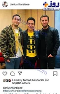عمو پورنگ در کنار هوتن شکیبا و نیما شعبان نژاد +عکس