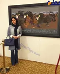 خانم بازیگر ایرانی و تابلو 3 میلیاردیش ! + عکس