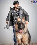 عکس/ آقازاده معروف با سگ ترسناکش