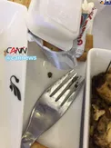 كفش دوزک در غذای هواپيمايی ماهان! +عكس