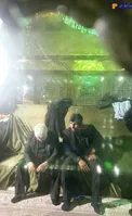 عکس/محمد هاشمی به هنگام دفن آیت‌الله هاشمی