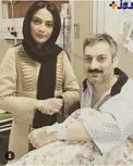 ملاقات خانم بازیگر از هنرپیشه مرد معروف در بیمارستان + عکس