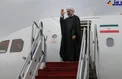 روحانی صبح امروز به منظورشرکت در اجلاس سه جانبه تهران را به مقصد باكو ترک کرد+عکس