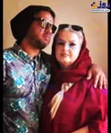 علی صادقی و‌ مادرش/عکس
