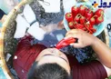 مسابقه خوردن تندترین فلفل های جهان در چین+عکس