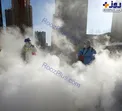 عکس/ ضدعفونی کردن خیابان ها در چین