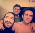 سلفی جالب و دیده نشده نوید محمدزاده و دوستان بازیگرش
