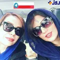 سلفی خانم بازیگر و مادرش در خودروی لوکسشان