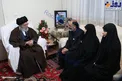 رهبر انقلاب در منزل خانواده شهید علی بایرامی از شهدای ناجا/عکس