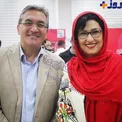 عکس/ خانم بازیگر درکنار سرمربی فوتبال سرشناس