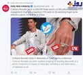 ساعت و انگشتر گرانقیمت رونالدو در دوبی+عکس