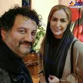 سلفی جالب خانم بازیگر با همسر معروفش