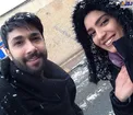 حسین مهری و مونا کرمی بازیگران سریال حوالی پاییز/عکس