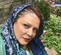 سلفی جدید و جالب بهاره رهنما در کنار یک باغچه