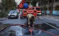 آتش سوزی در خیابان خاوران سه خودرو و یک دکه روزنامه فروشی را سوزاند