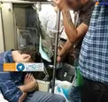 انتقال عجیب متهم با مترو! +عکس