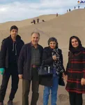 محمد علی نجفی و میترا استاد در سفر به یزد +عکس
