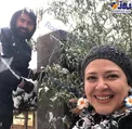 عکس سلفى برفى بهاره رهنما به همراه همسرش
