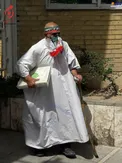 داوطلب کفن پوش انتخابات ریاست جمهوری! +عکس