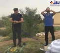 عکس/اقامه نماز در راهپیمایی اربعین