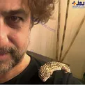 حیوان خانگی عجیب و غریب آقای بازیگر+عکس