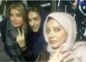ژست عجیب خانم بازیگر و دوستان + عکس