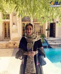 عکس جدید الهام حمیدی در یک رستوران
