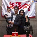 ناصر محمدخانی و همسرش در جشن تولد پسرشان/عکس