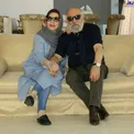 تیپ جالب داریوش ارجمند و همسرش+عکس